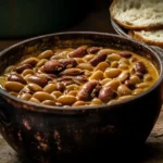Plato chileno porotos con rienda, cómo cocinar porotos con rienda, receta tradicional chilena, guiso de porotos con tallarines